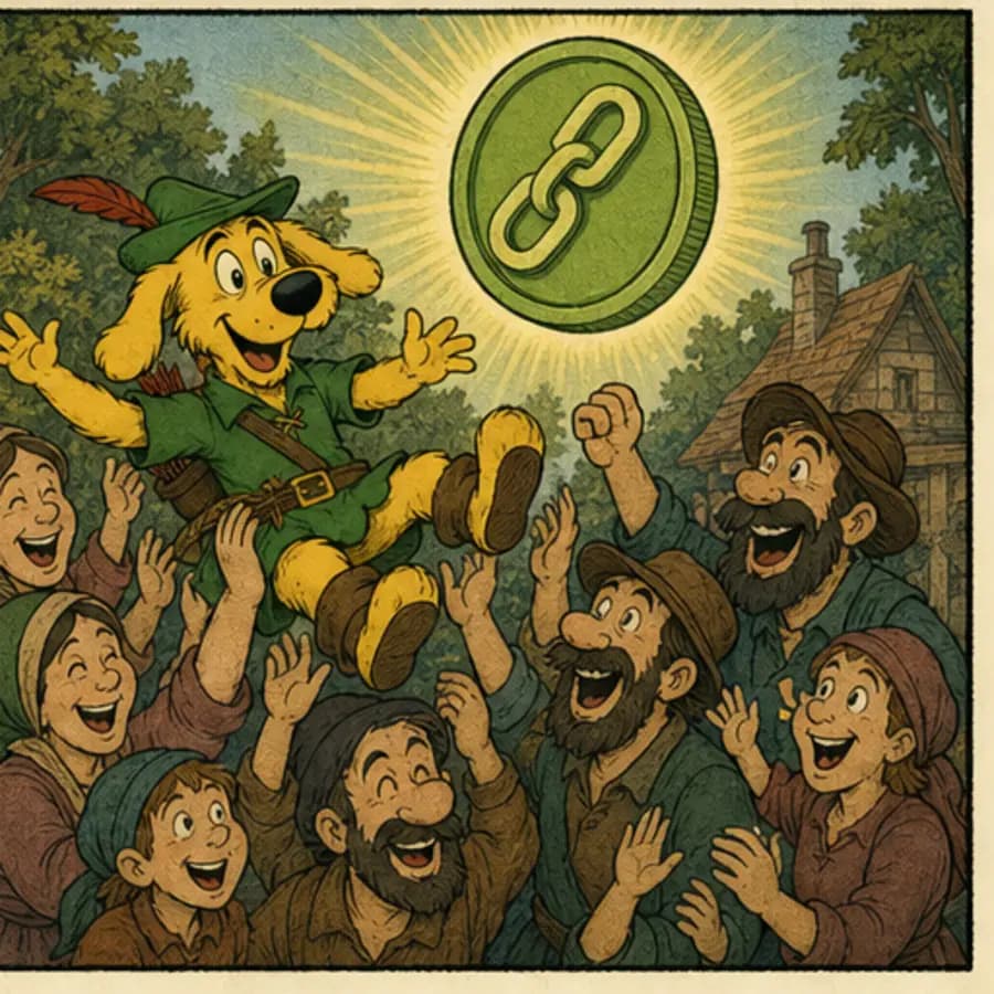 Comic panel 6: Silly, brave, and impossible to tax: a mascot is declared.